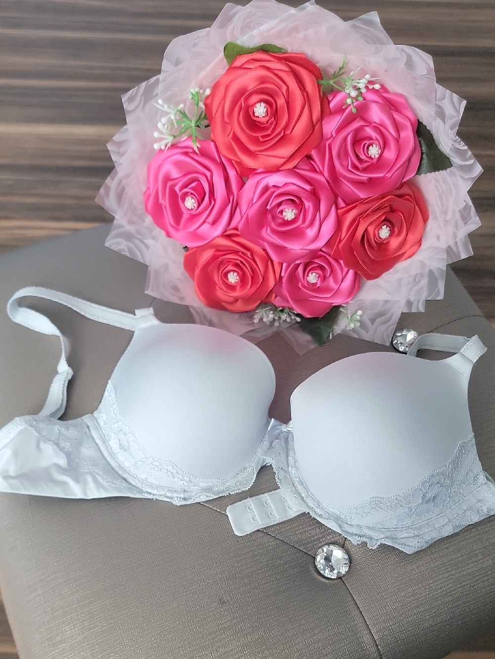 White Lace Push-Up Bra - Women Intimates & Sleepwear